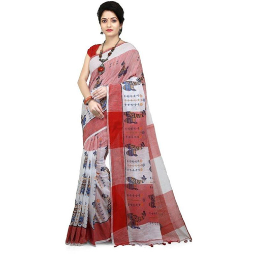 Khadi Cotton Saree - Color: Different Available