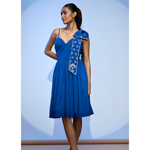 लेहर कॉर्सेट शॉर्ट ड्रेस