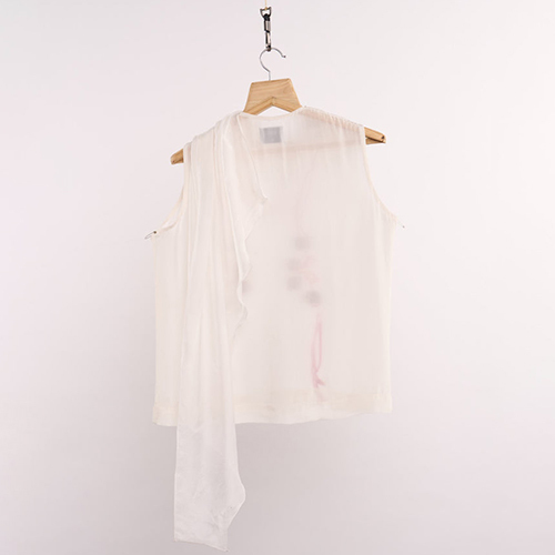Lehr White Scarf Top - Design: Modern