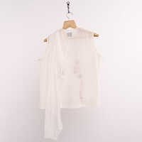 Lehr White Scarf Top