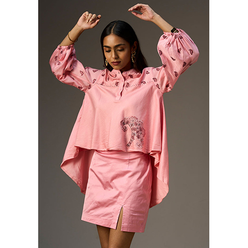 Lehr Pink High Low Top