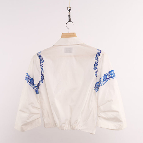 Lehr White Overlapped Top - Design: Modern
