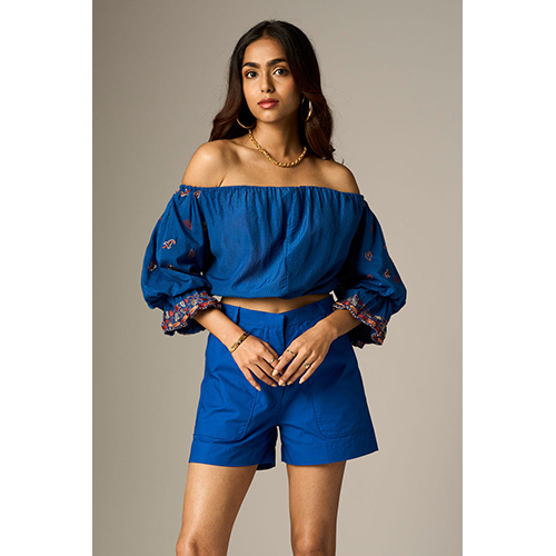 Lehr Off Shoulder Cropped Top