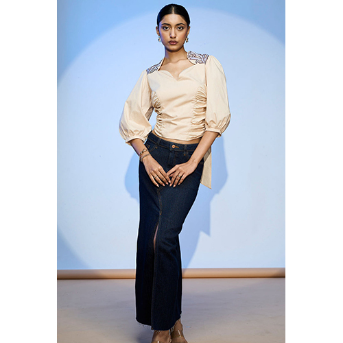 Lehr Bow Tie Cropped Top - Color: Different Available