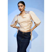 Lehr Bow Tie Cropped Top