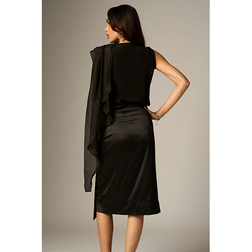 Lehr Black Scarf Top