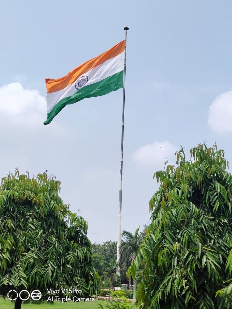 High Mast Flag Pole - Color: Silver