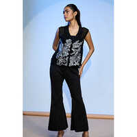 Lehr Black Sleeveless Shirt
