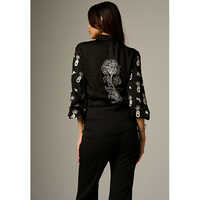 Lehr Black V Neck Shirt