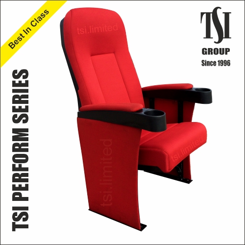 Premium Auditorium Chair For Conference Hall - Color: Red