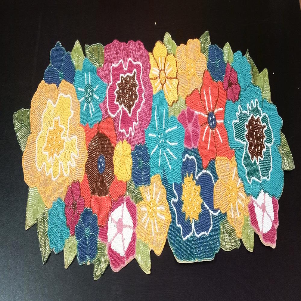 Beaded Table Runner - Color: Multicolor