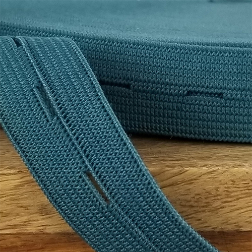 Button-Hole Elastic Tape - Nylon & Polyester, 10-50 mm Width | Adjustable, Durable, Eco-Friendly with Precision-Spaced Holes