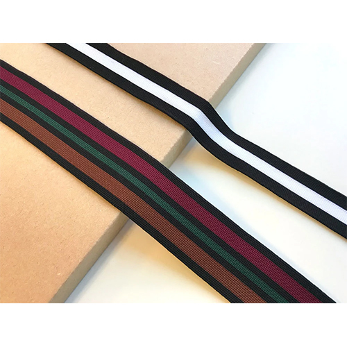 Ribbed Knitted Elastic - Color: Multi Color