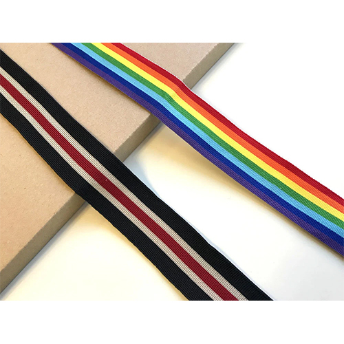 Ribbed Knitted Elastic - Color: Multi Color