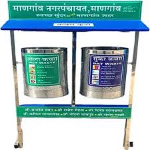 Stainless Steel Twin Dustbin