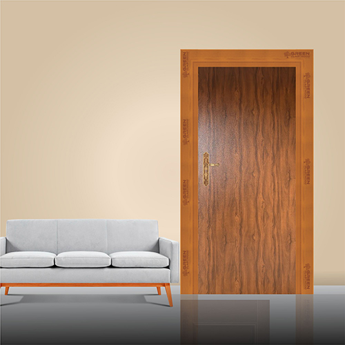 Wpc Door - Color: Brown