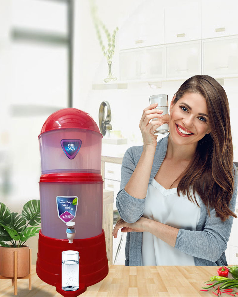 Red Non Electric Water Purifier