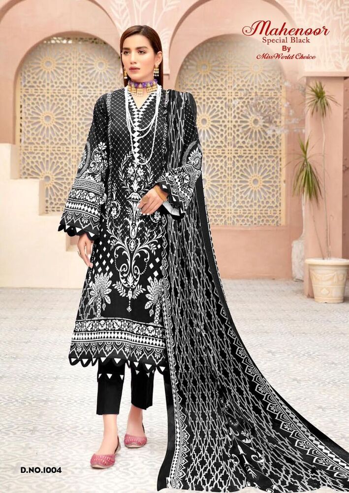 Miss World Mehnoor Vol-01  Karachi Dress Material
