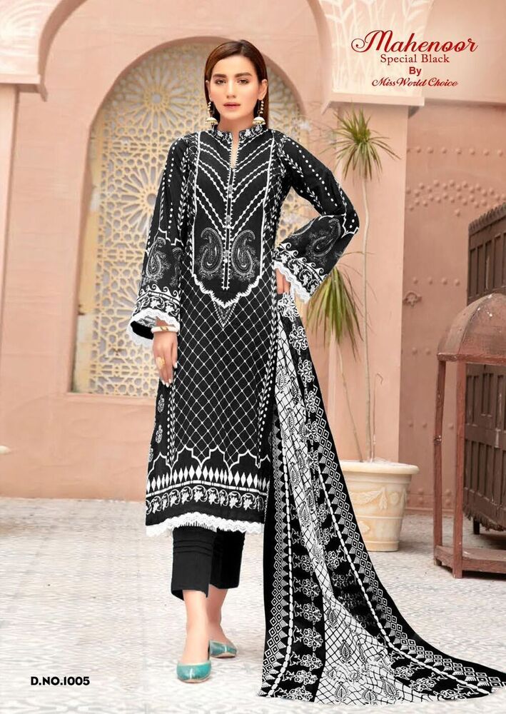 Miss World Mehnoor Vol-01  Karachi Dress Material