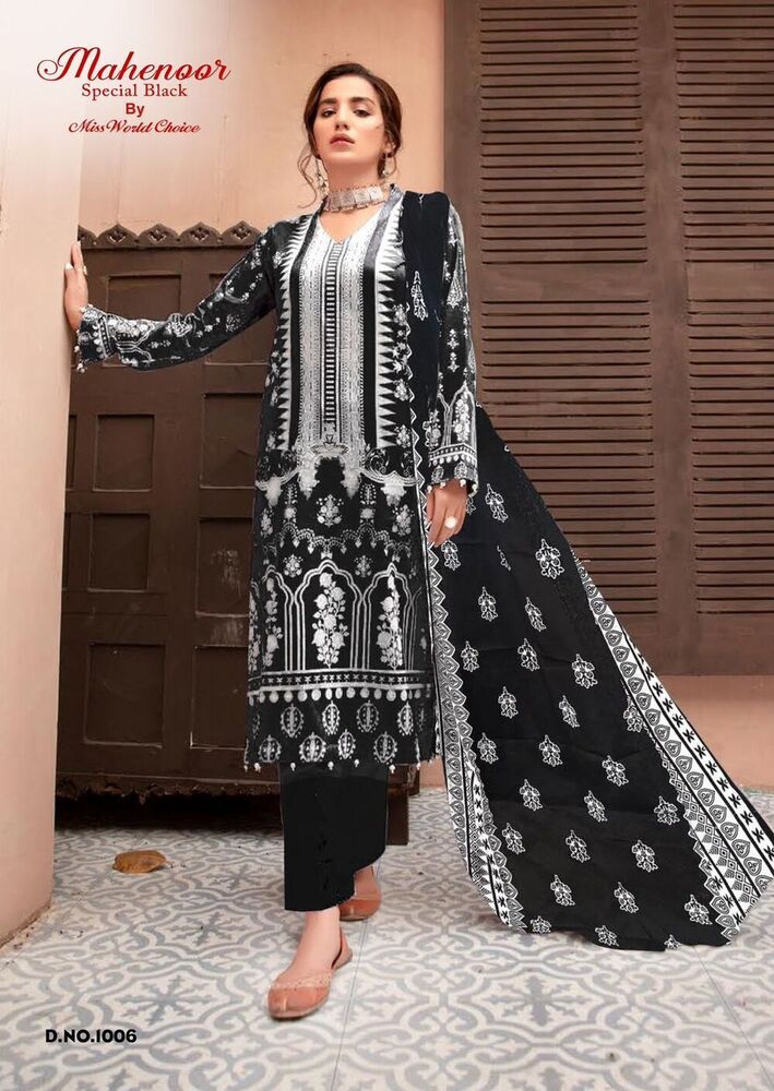 Miss World Mehnoor Vol-01  Karachi Dress Material