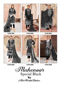Miss World Mehnoor Vol-01  Karachi Dress Material