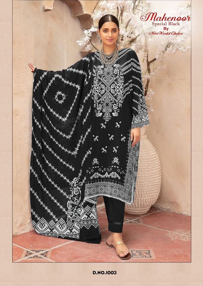 Miss World Mehnoor Vol-01  Karachi Dress Material