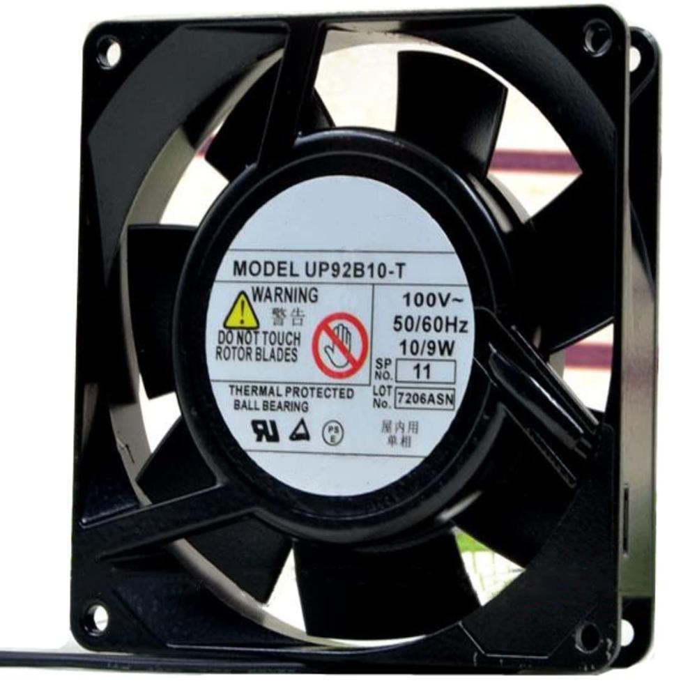 Up92b10-t 100v 10/9w 9225 Cooling Fan 92x92x25mm - Color: Black