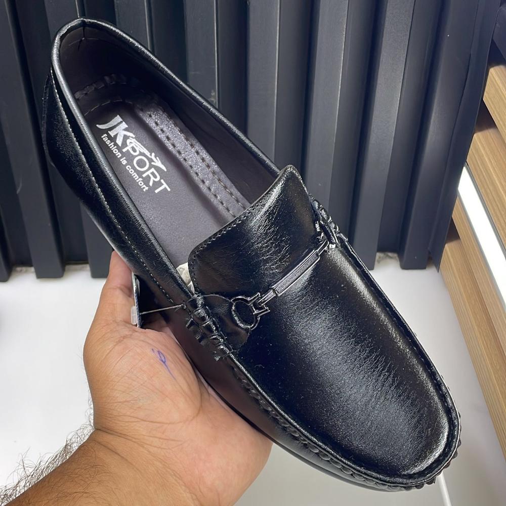 Loafer Shoes - Leather, Standard Size, Black, Brown, Tan | Stylish & Comfortable Design, Anti-sweat Inner Lining, Non-slip Pvc Sole