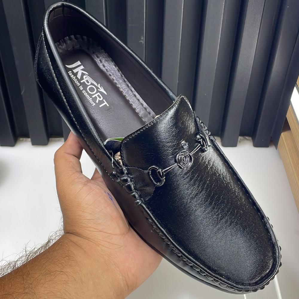 Loafer Shoes - Leather, Standard Size, Black, Brown, Tan | Stylish & Comfortable Design, Anti-sweat Inner Lining, Non-slip Pvc Sole