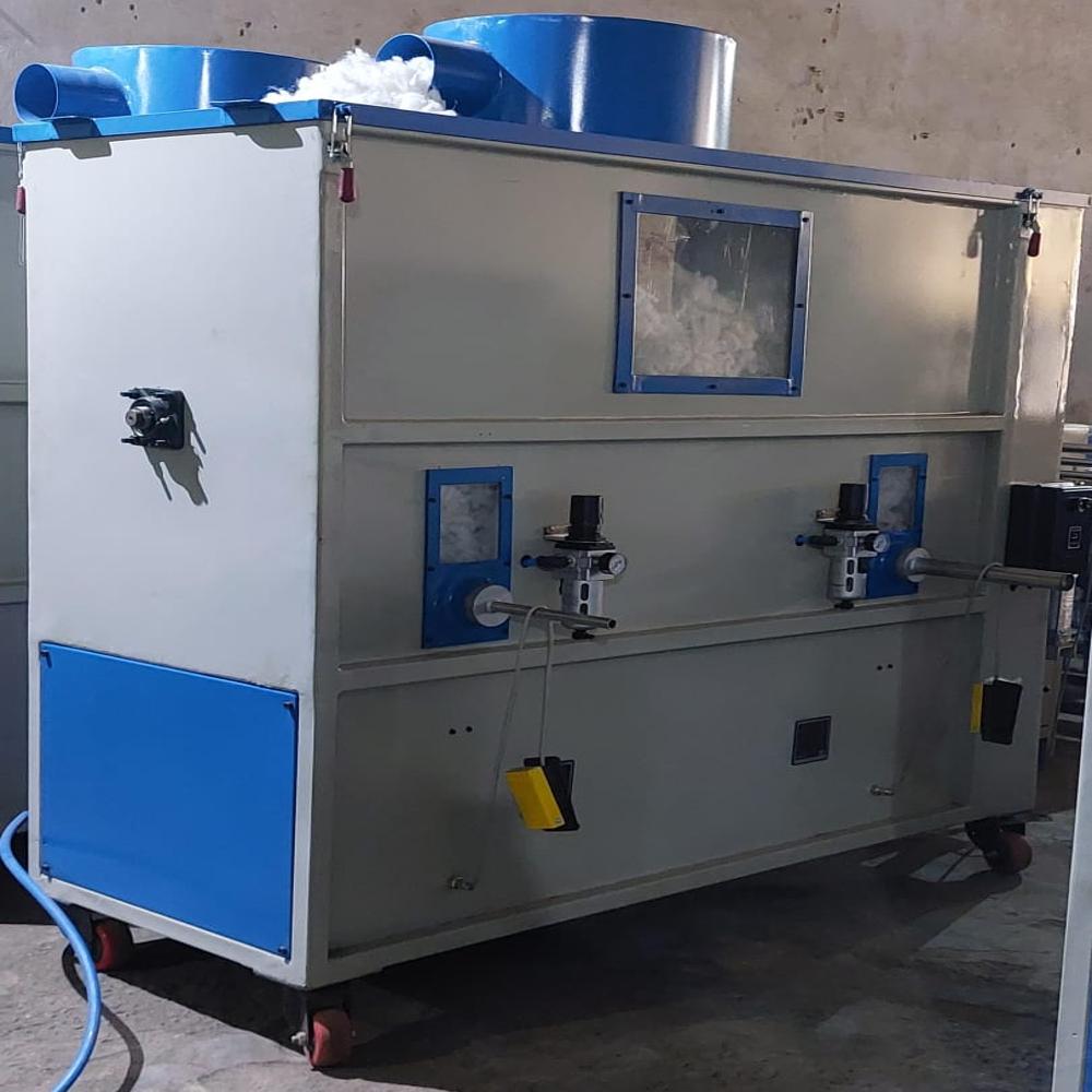 Toy Stuffing Machine With Double Nozzle - Filling Material: Ms