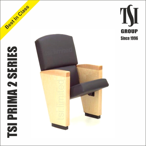 Leather Finish Auditorium Chair - Assembly: No Assembly Required