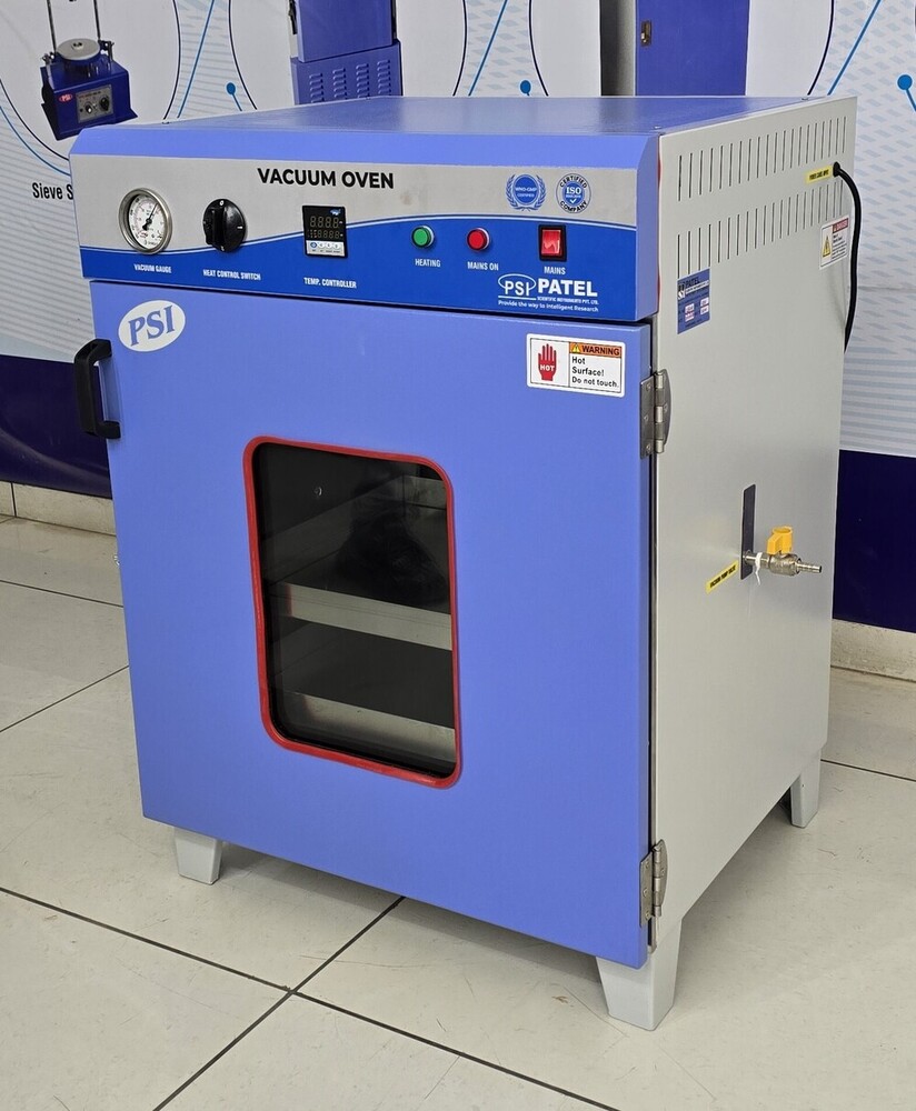 Rectangular Vacuum Oven - Material: The Unit Is Double Walled With Outer Made Of M. S. Sheet Duly Powder Painted And Inner Made Of Heavy Gauge S.s. Sheet.