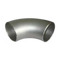 Stainless Steel Pipe Elbow - Color: Silver
