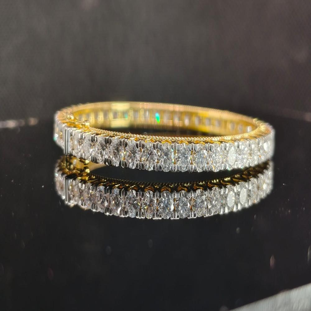 Eternity Sparkling Solitaire Natural Diamond Bangle