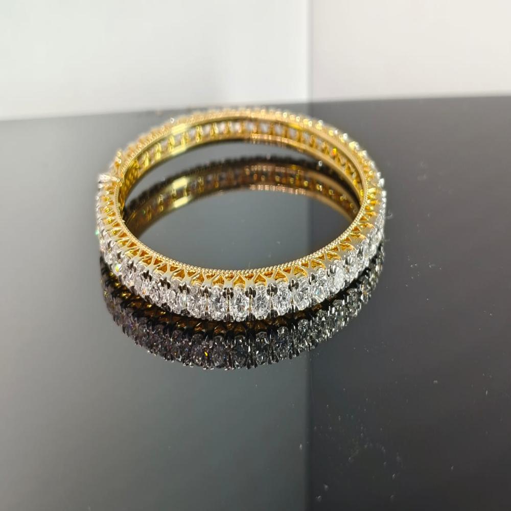 Eternity Sparkling Solitaire Natural Diamond Bangle