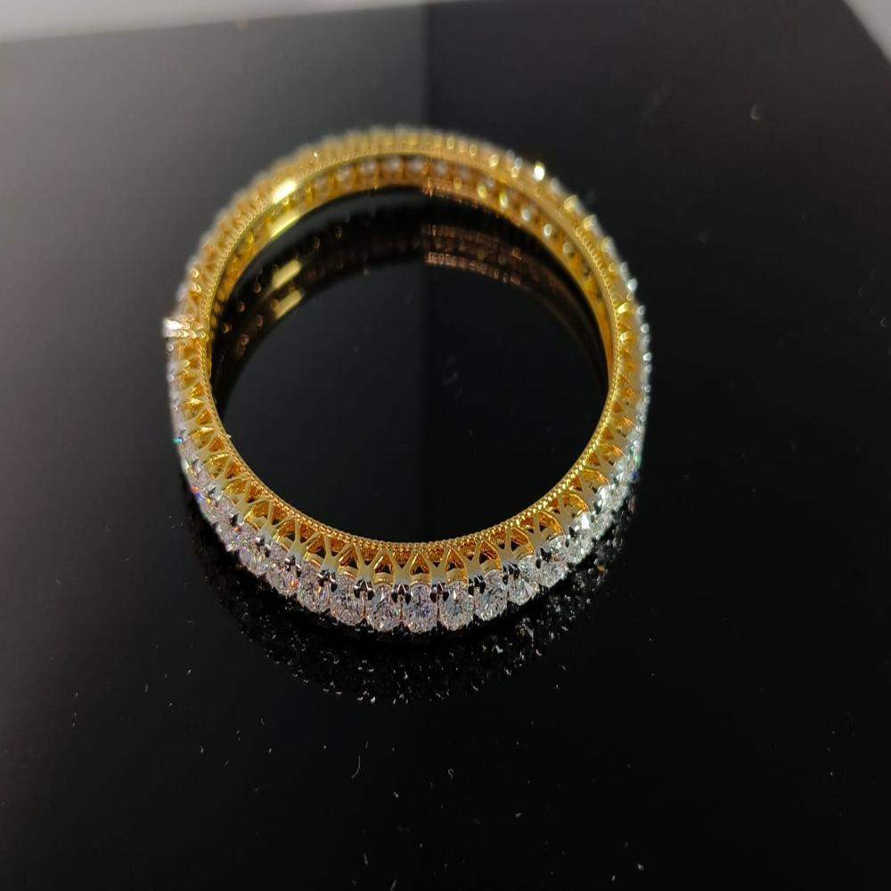 Eternity Sparkling Solitaire Natural Diamond Bangle