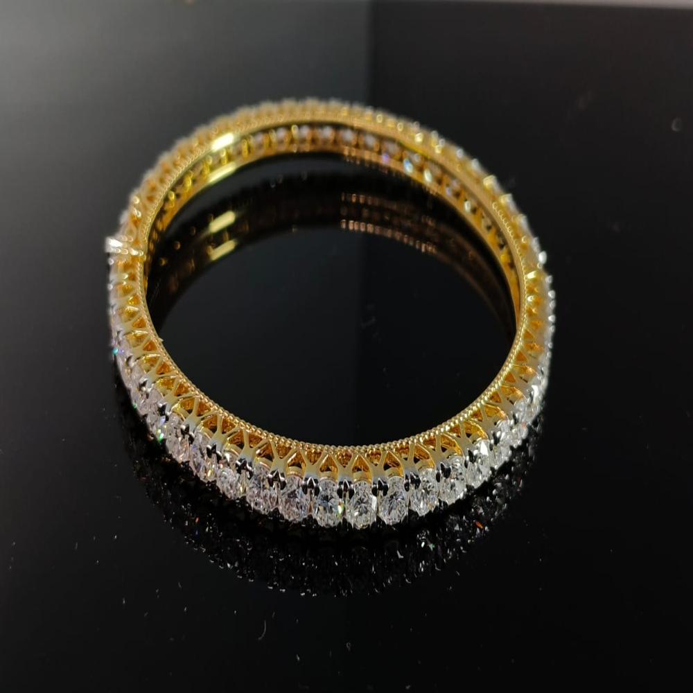 Eternity Sparkling Solitaire Natural Diamond Bangle