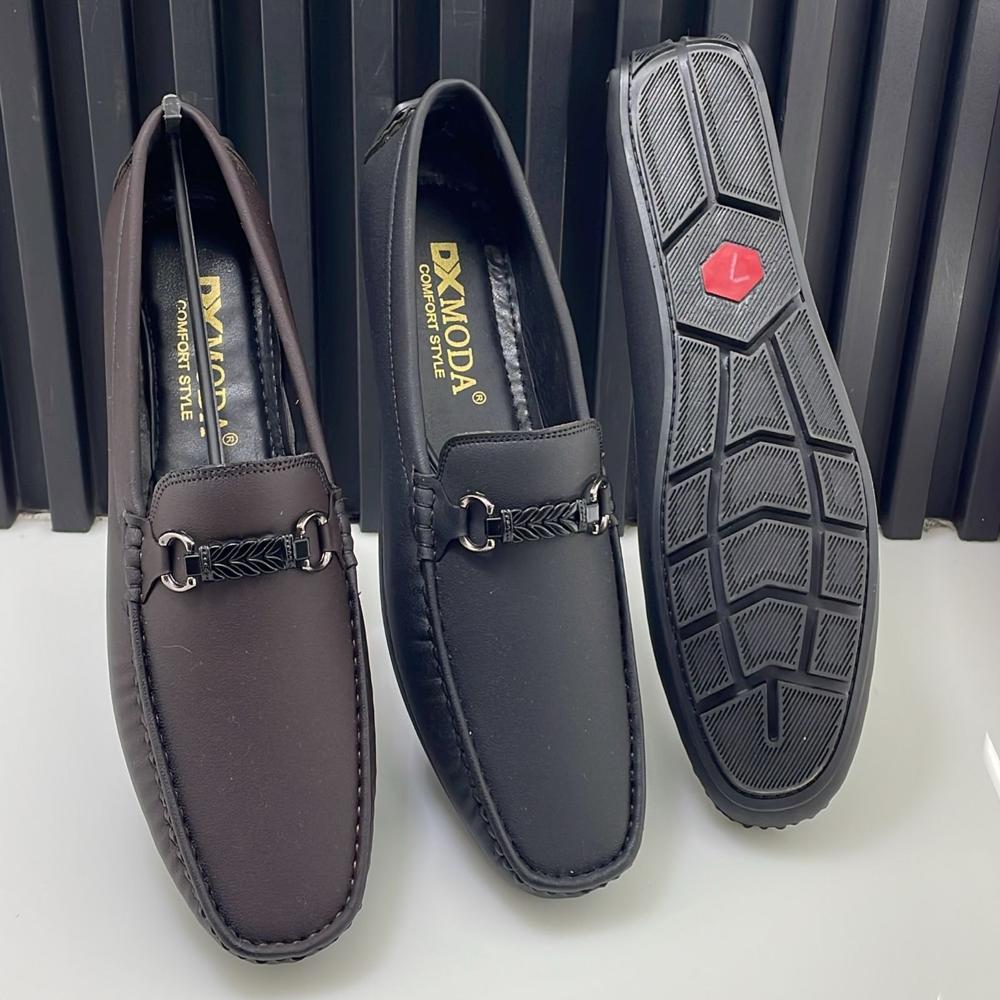 Loafer Shoes - Leather, Standard Size, Multicolor | Stylish & Comfortable Design With Anti-sweat Lining, Non-slippery Pvc Sole
