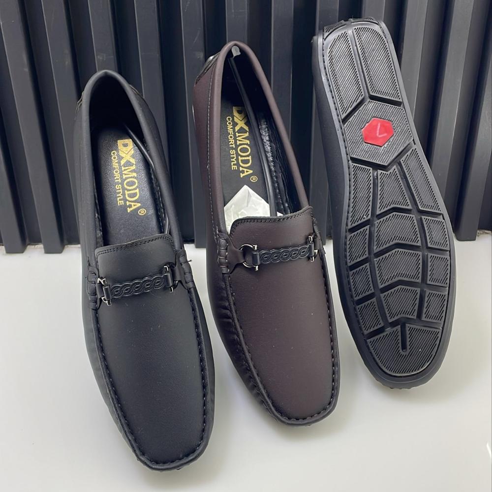 Loafer Shoes - Leather, Standard Size, Multicolor | Stylish & Comfortable Design With Anti-sweat Lining, Non-slippery Pvc Sole