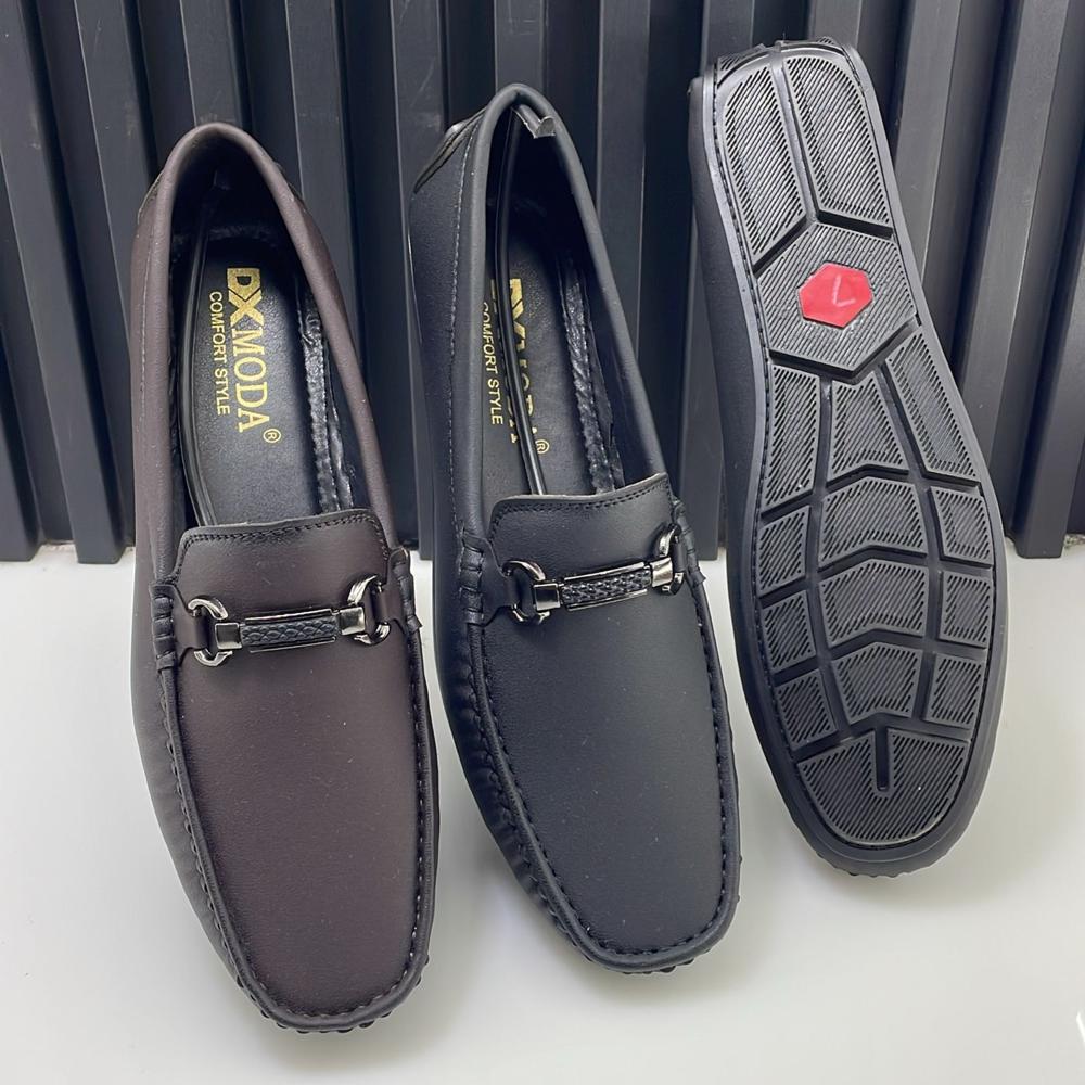 Loafer Shoes - Leather, Standard Size, Multicolor | Stylish & Comfortable Design With Anti-sweat Lining, Non-slippery Pvc Sole