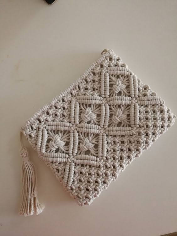Mb102 (Macrame Bag) - Color: Brown