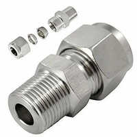 Double Ferrule Pipe Fitting - Color: Silver