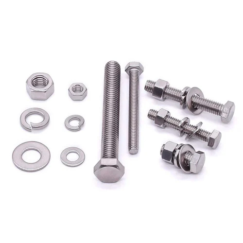 Industrial Stainless Steel Fasteners - Color: Silver