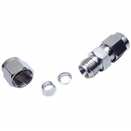 Steel Compression Fittings - Color: Silver