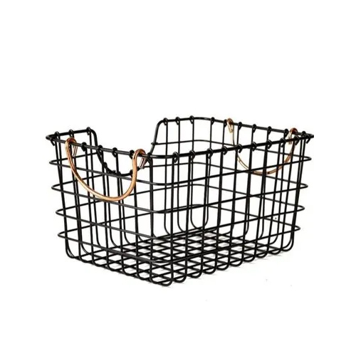 Copper Handle Storage Basket