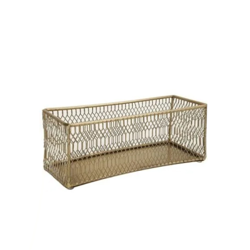 Gold Wire Cutlery Holder Basket