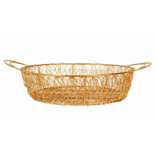 Golden Round Basket