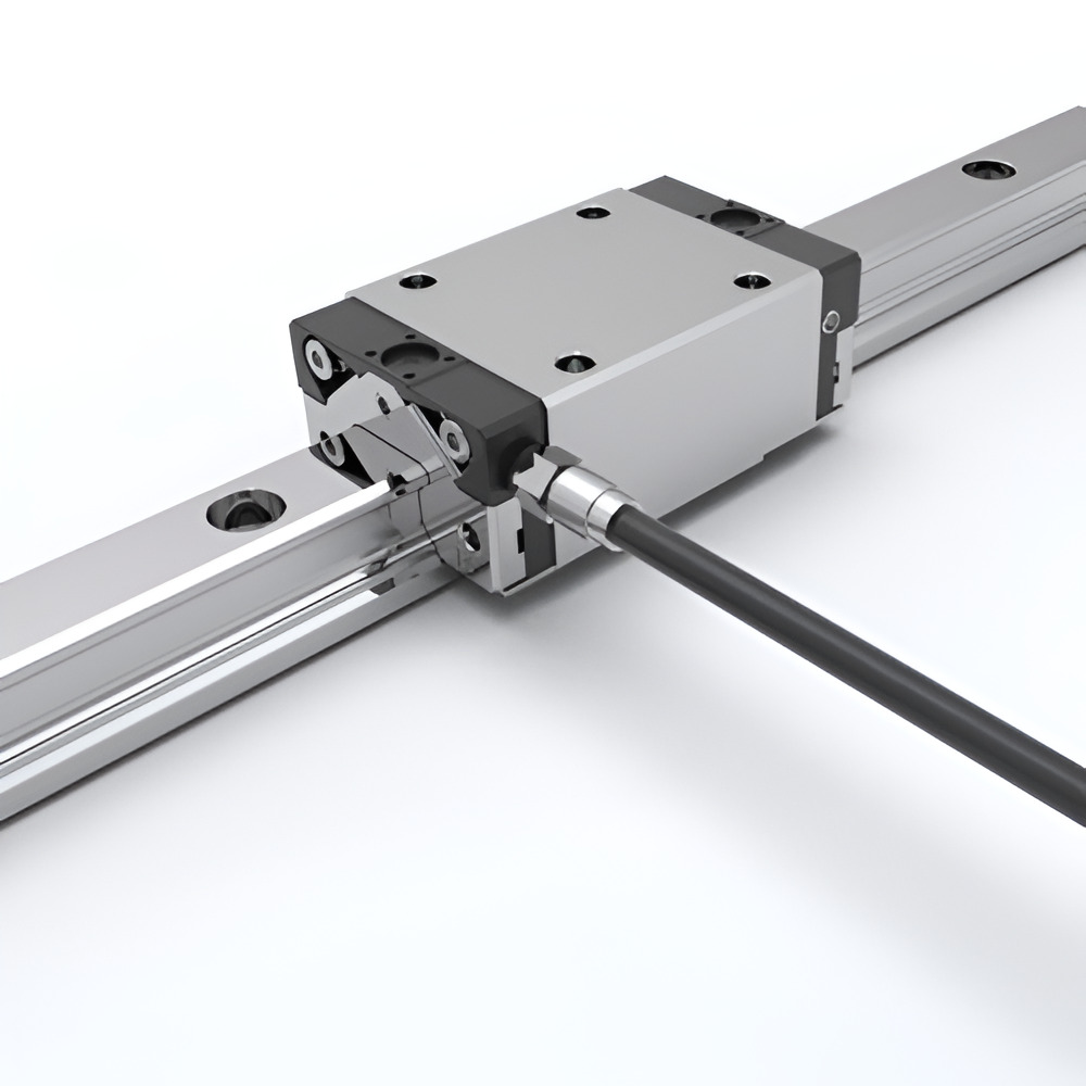 ARU Series: Standard 4-row ball bearing guides with U-shaped rails.