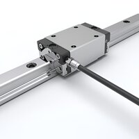 ARU Series: Standard 4-row ball bearing guides with U-shaped rails.