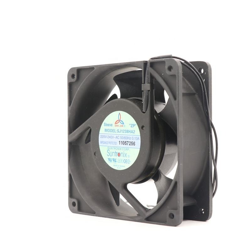 SJ1238HA2SAT SAN JUN 220V AC 12038 120X120X38mm 12cm 21W 84CFM 2600RPM 0.13A Cabinet Sleeve Bearing Axial Flow Cooling Fan